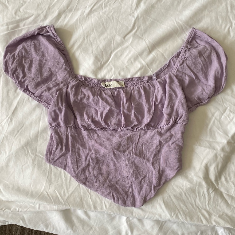 Elodie lilac blouse